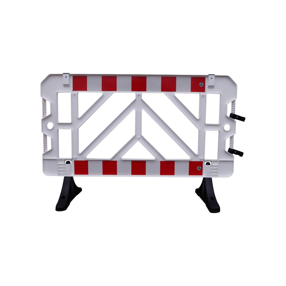 Produktabbildung: Absperrgitter aus PP, Füsse PVC, weiss