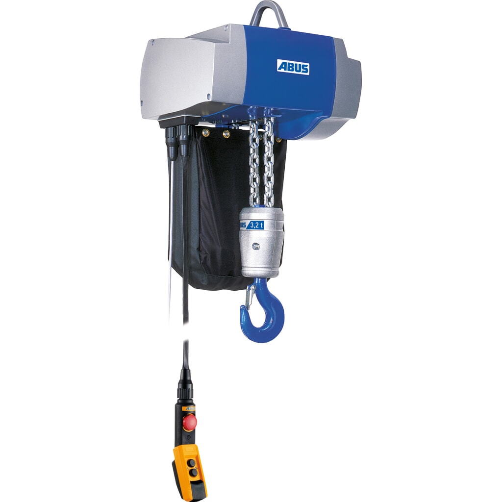 ABUS Elektrokettenzug GM8, stationär, TK 3.200 kg, 3 m Hakenweg Produktabbildung: ABUS Elektrokettenzug GM8, stationär, TK 3.200 kg, 3 m Hakenweg