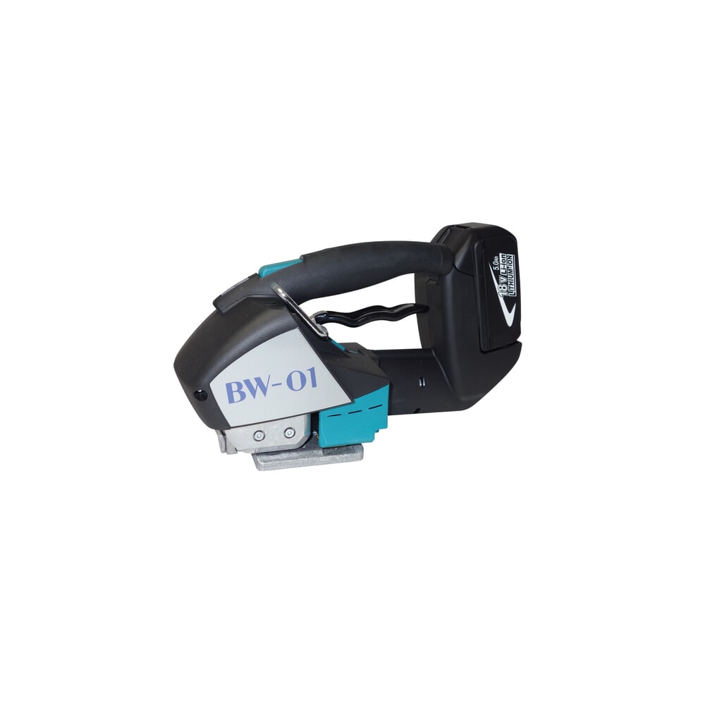 Akku-Umreifungsgerät BW-01 Plus, halbautomatisch, für PP- und PET-Band, Bandbreite 12-16 mm Produktabbildung Nr. 5: Akku-Umreifungsgerät BW-01 Plus, halbautomatisch, für PP- und PET-Band, Bandbreite 12-16 mm