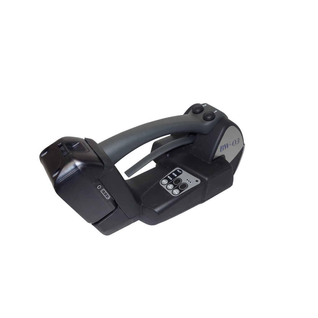Akku-Umreifungsgerät BW-03 Plus, vollautomatisch, für PP- und PET-Band, Bandbreite 12-16 mm Produktabbildung Nr. 5: Akku-Umreifungsgerät BW-03 Plus, vollautomatisch, für PP- und PET-Band, Bandbreite 12-16 mm