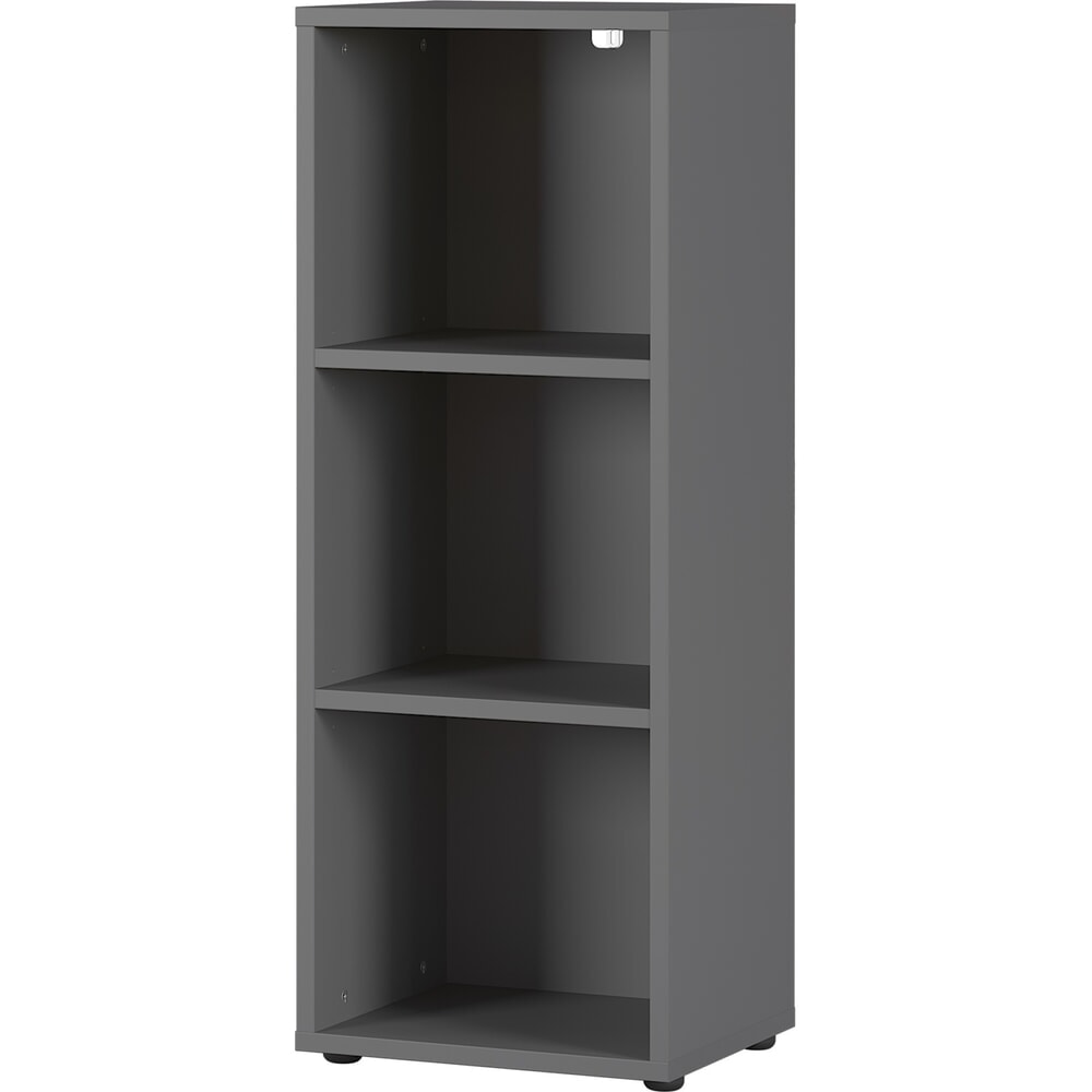 Produktabbildung: Aktenregal AGENDA, 3 Fächer, Höhe 1.200 mm, Breite 450 mm, Graphit