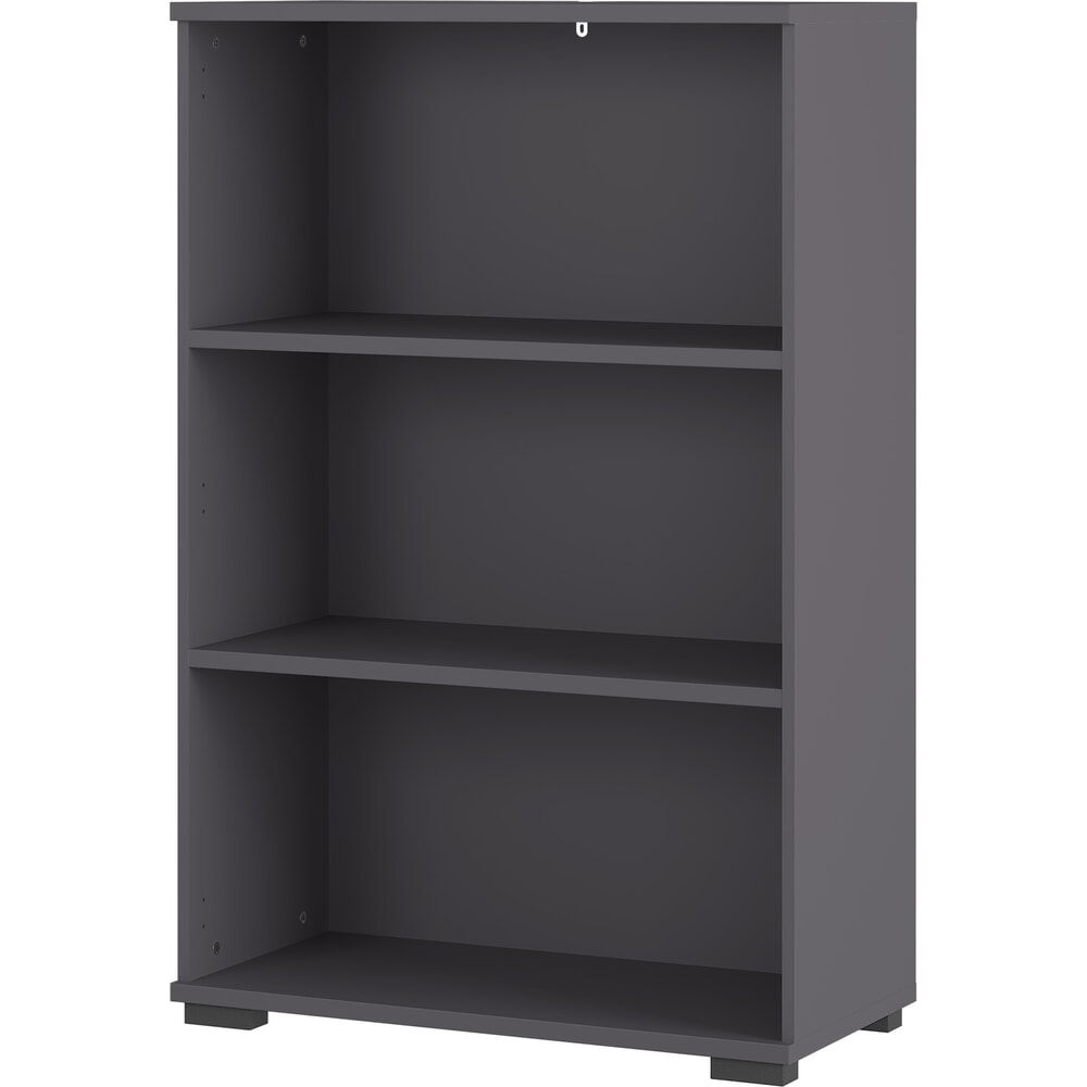 Produktabbildung: Aktenregal PROFI, 3 Fächer, Höhe 1.230 mm, Breite 800 mm, Graphit