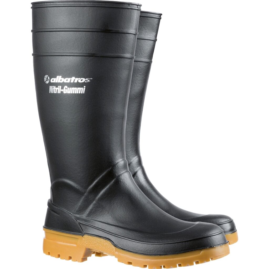 albatros GUARDIAN HIGH BLACK Nitrilgummistiefel Grösse 36, schwarz Produktabbildung: albatros GUARDIAN HIGH BLACK Nitrilgummistiefel Grösse 36, schwarz
