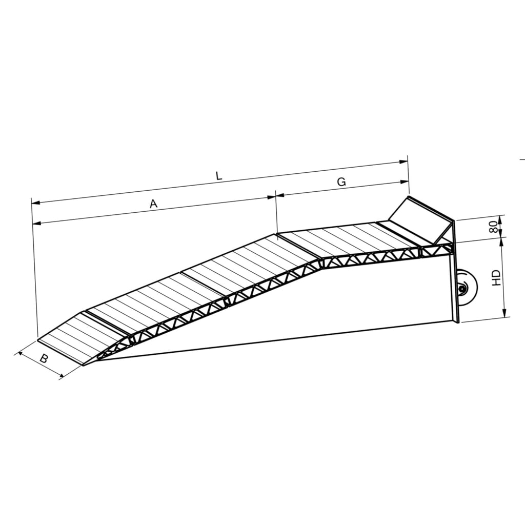Produktabbildung Nr. 3: Alu-Auffahrkeile, Tragkraft 12.000 kg/Stück, HxBxL 145 x 500 x 1.440 mm