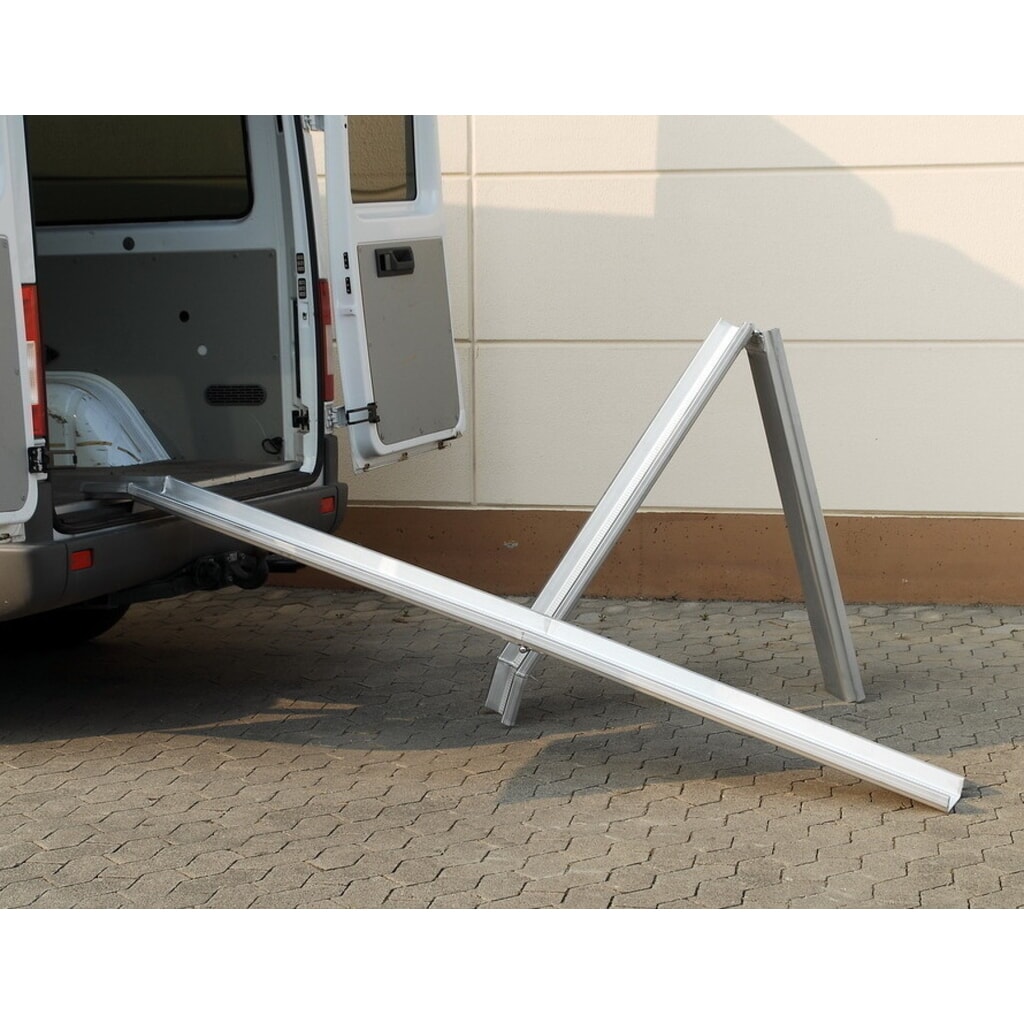 Altec Klappbare Verladeschiene ABS-F, für den schnellen Transport, Tragkraft 350 kg, LxB 2.500 x 235 mm Produktabbildung: Altec Klappbare Verladeschiene ABS-F, für den schnellen Transport, Tragkraft 350 kg, LxB 2.500 x 235 mm