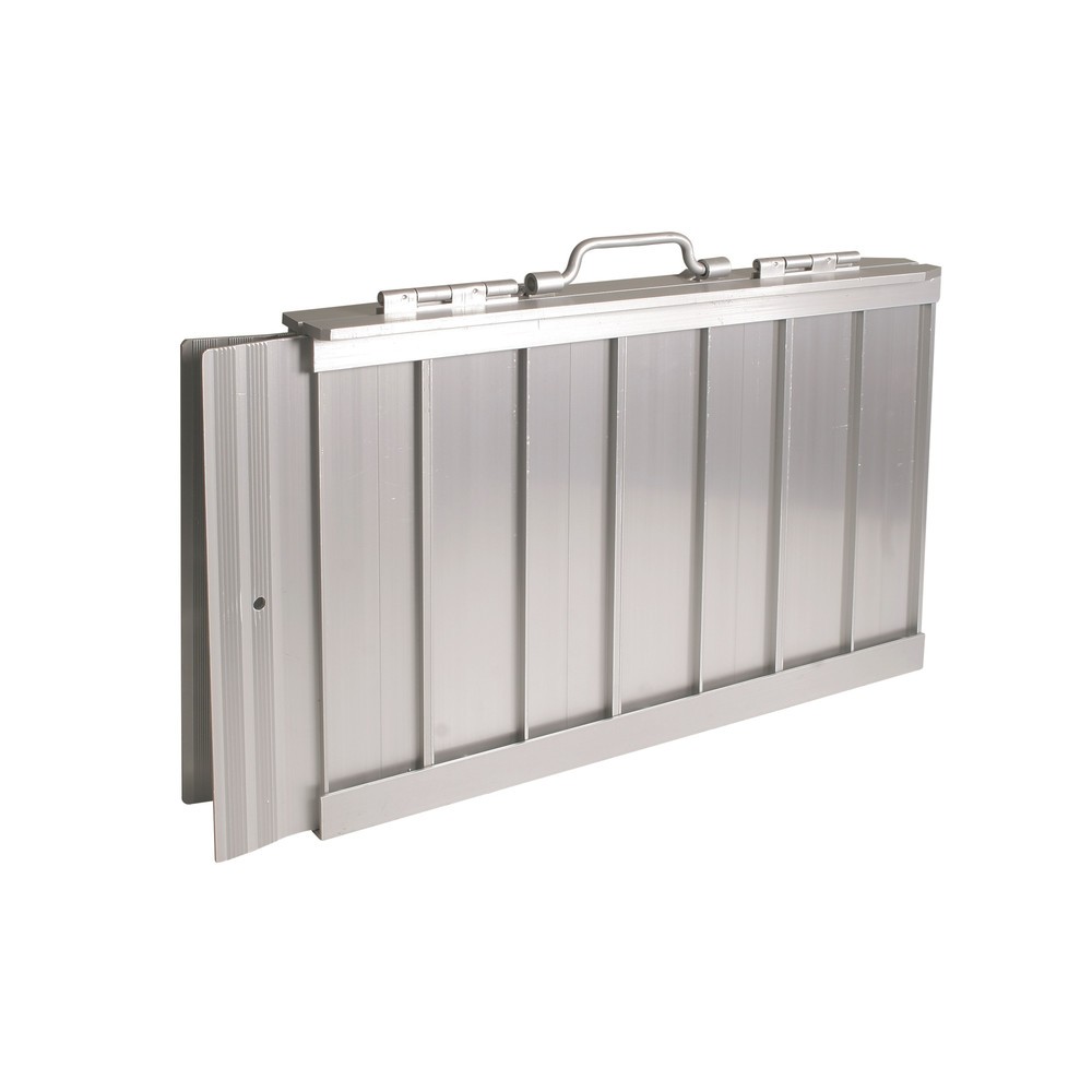 Produktabbildung Nr. 1: Klappbare Auffahrrampe mit Tragegriff, Tragkraft 270 kg, LxB 600 x 700 mm