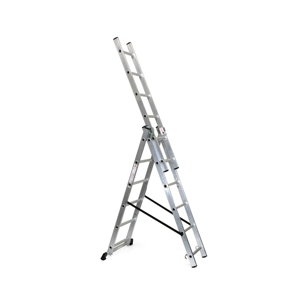 Produktabbildung: Alu-Schiebeleiter HEMMDAL 3-in-1, Arbeitshöhe Anlegeleiter 4,86 m