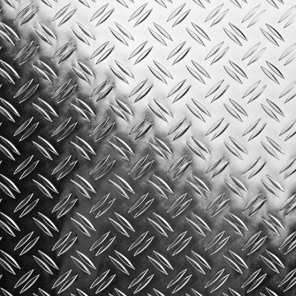 Produktabbildung: Mehrpreis Aluminium-Riffelblechboden, 2/4 mm, für FLADAFI® Materialcontainer-Kombination 25m²