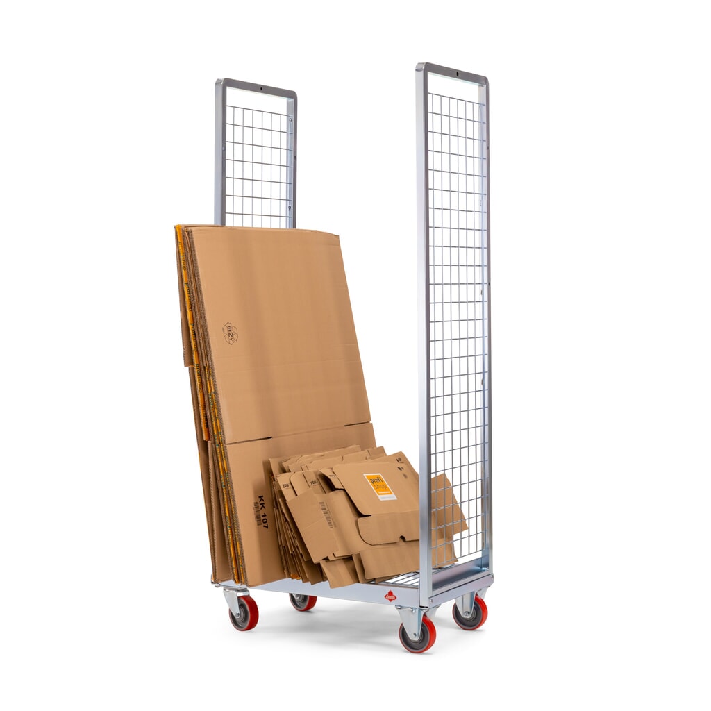 Ameise® Kommissionierwagen AK-S, 2 Gitterwände, HxBxT 1.560 x 405 x 700 mm Produktabbildung Nr. 5: Ameise® Kommissionierwagen AK-S, 2 Gitterwände, HxBxT 1.560 x 405 x 700 mm