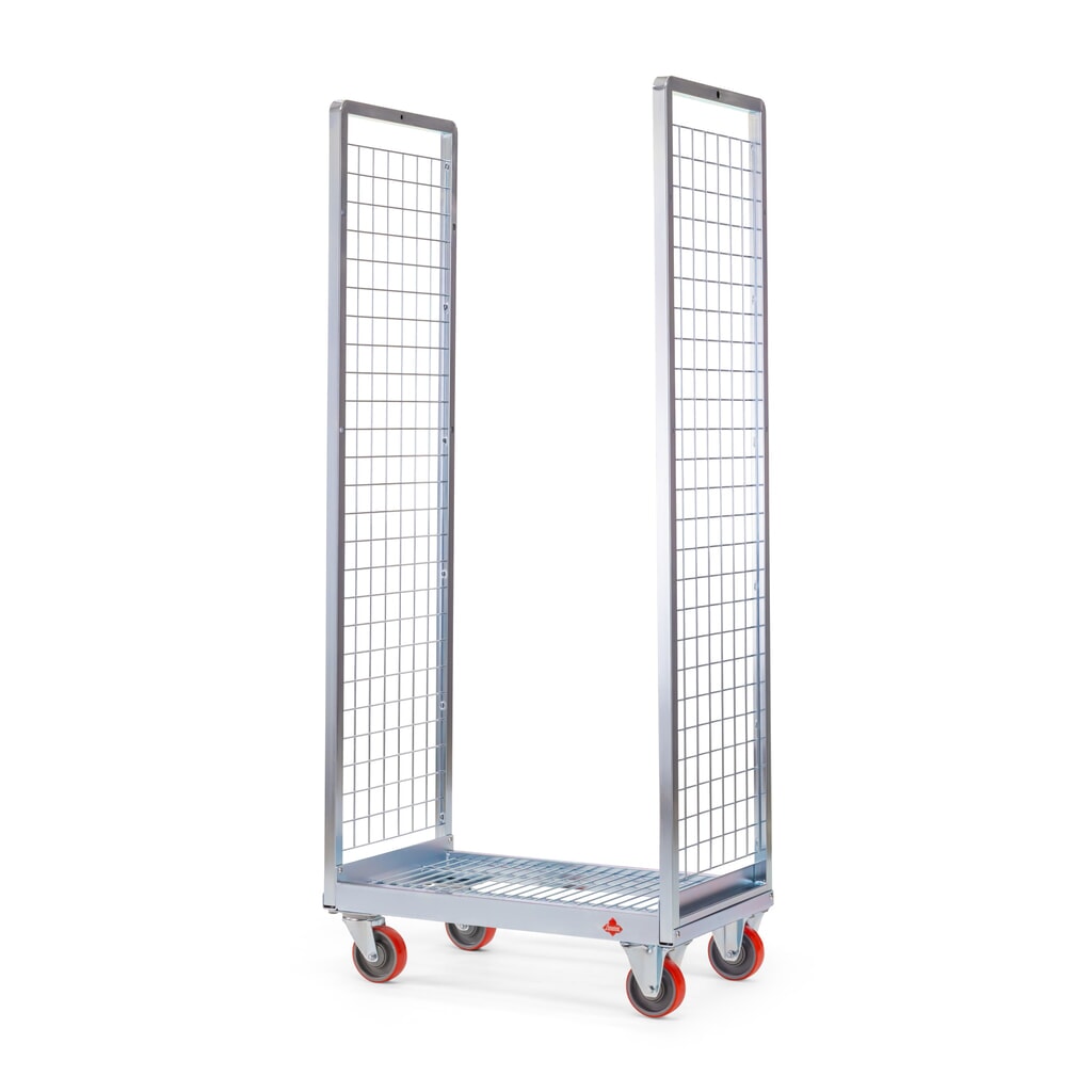 Produktabbildung: Ameise® Kommissionierwagen AK-S, 2 Gitterwände, HxBxT 1.560 x 405 x 700 mm