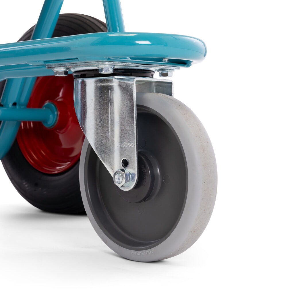 Ameise® Stahlflaschenkarre, für 2 Flaschen à 40-50 Liter, Stützrad, Luft-Bereifung Produktabbildung Nr. 2: Ameise® Stahlflaschenkarre, für 2 Flaschen à 40-50 Liter, Stützrad, Luft-Bereifung