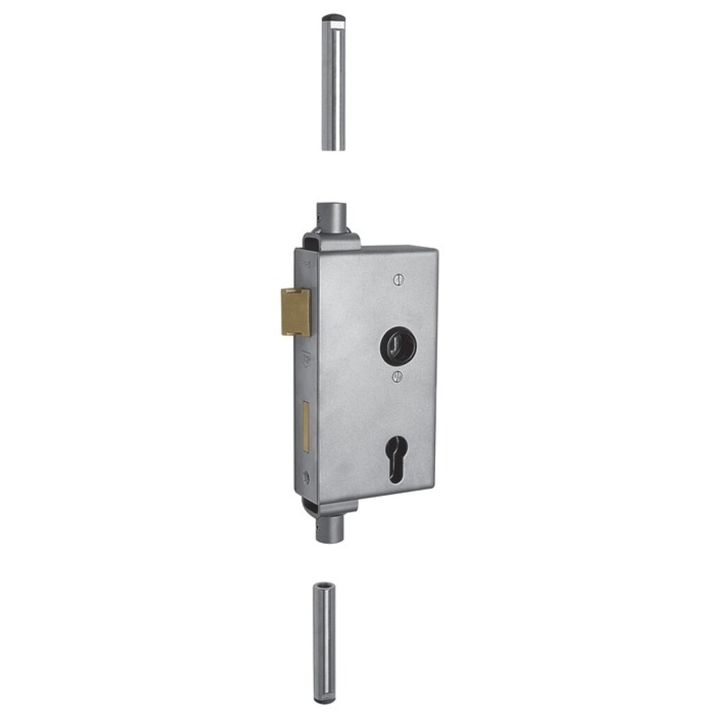AMF Schlosskasten 140UMV, Mass A40xB94xC173 mm, DIN links / rechts, Dornmass 60 mm Produktabbildung: AMF Schlosskasten 140UMV, Mass A40xB94xC173 mm, DIN links / rechts, Dornmass 60 mm