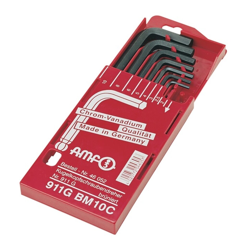 Winkelschraubendrehersatz 911G-BM10 8-teilig Schiebekassette SW 2 - 10 mm Produktabbildung: Winkelschraubendrehersatz 911G-BM10 8-teilig Schiebekassette SW 2 - 10 mm