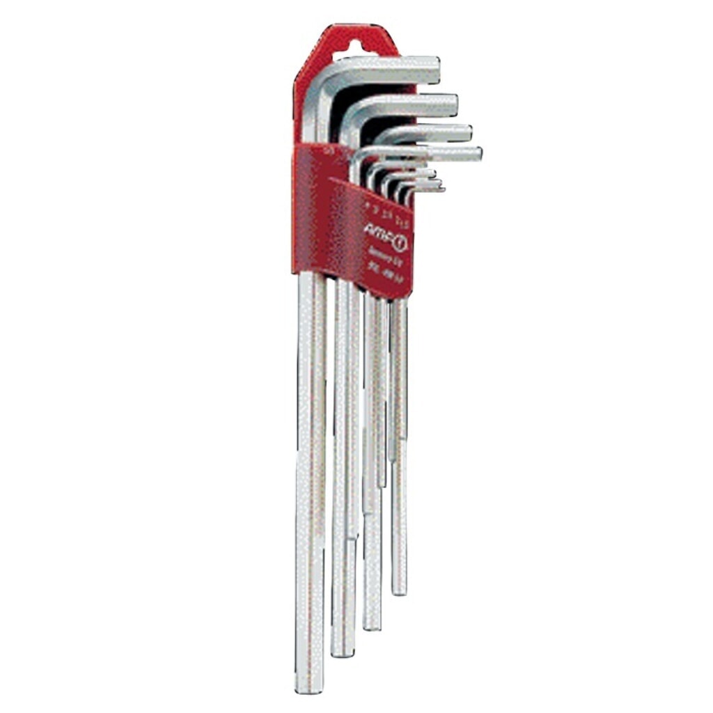 Winkelschraubendrehersatz 911L-HM9D 9-teilig Kunststoffhalter SW 1,5-10 mm Produktabbildung: Winkelschraubendrehersatz 911L-HM9D 9-teilig Kunststoffhalter SW 1,5-10 mm