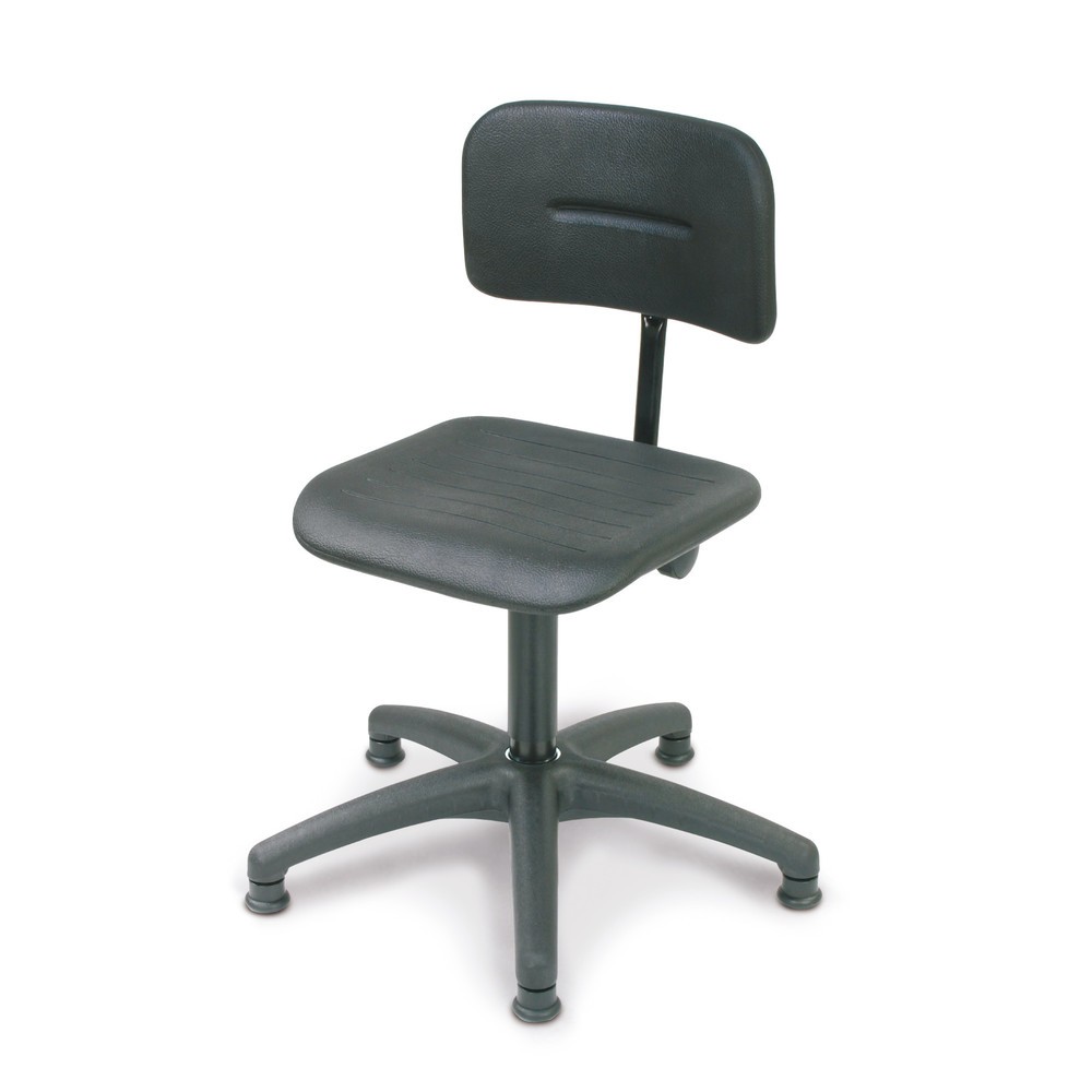 Produktabbildung: Arbeitsdrehstuhl Uno Polyurethan, Sitzhöhe 430-560 mm, Kunststoffbasis, Bodengleiter