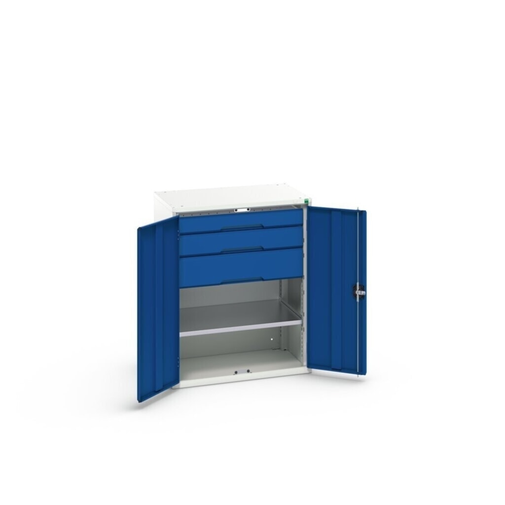 bott verso Beistellschrank mit Schubladen, mit 1 Fachboden und 3 Schubladen, BxTxH: 800 x 550 x 1000 mm Produktabbildung Nr. 4: bott verso Beistellschrank mit Schubladen, mit 1 Fachboden und 3 Schubladen, BxTxH: 800 x 550 x 1000 mm