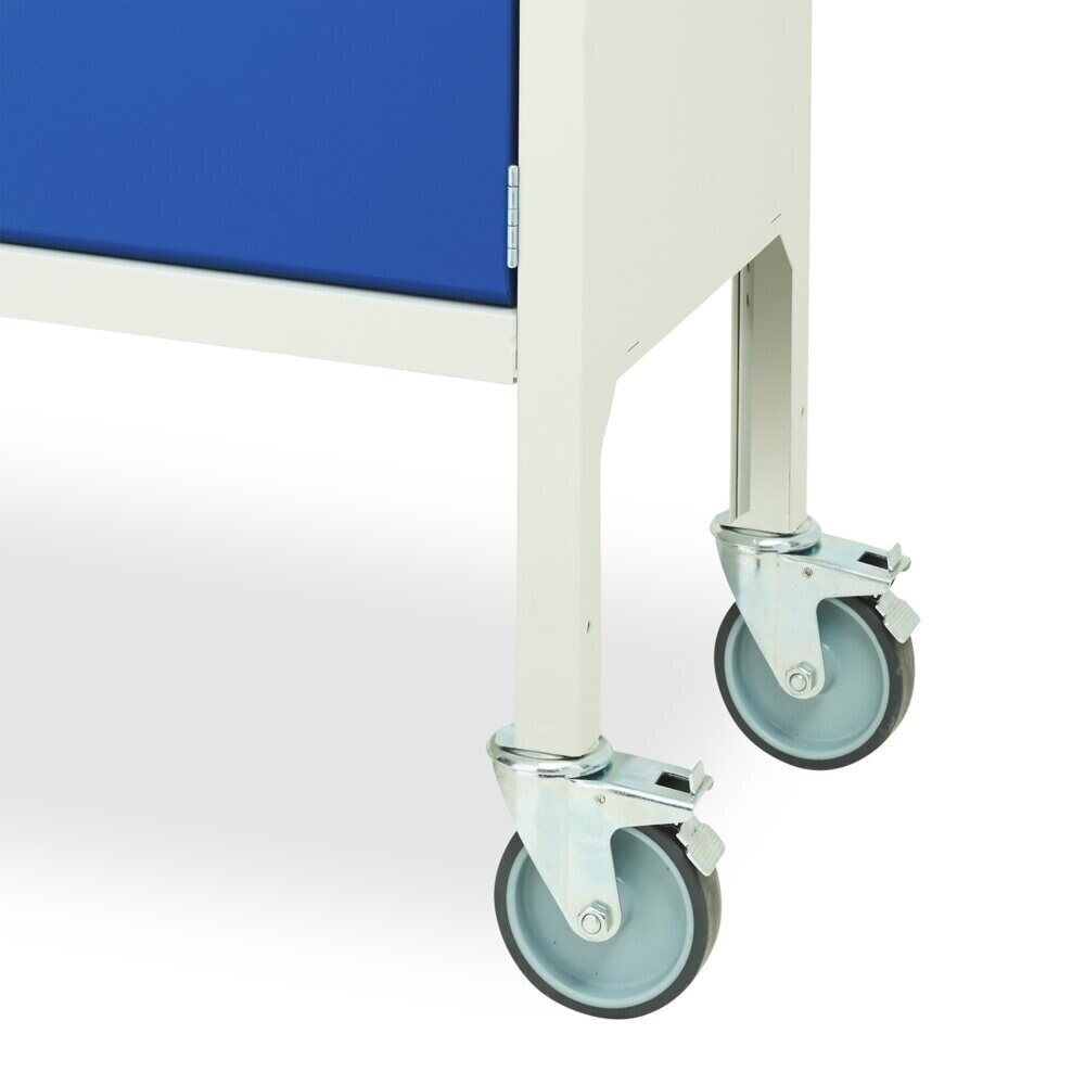 Produktabbildung Nr. 3: bott verso Werkstattwagen, mit 2 Schubaden, Tür und Linoleum-Top, BxTxH: 800 x 600 x 980 mm