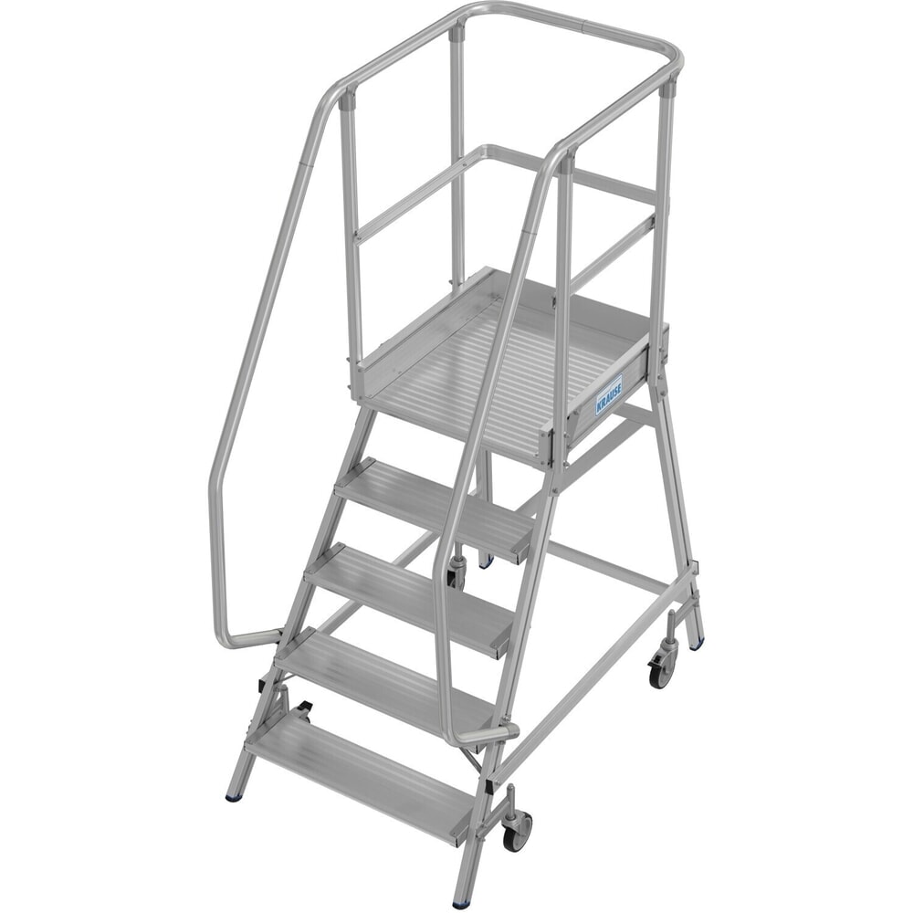 Produktabbildung: KRAUSE® STABILO Podesttreppe, 1-seitig, verfahrbar, Standhöhe 1,20 m