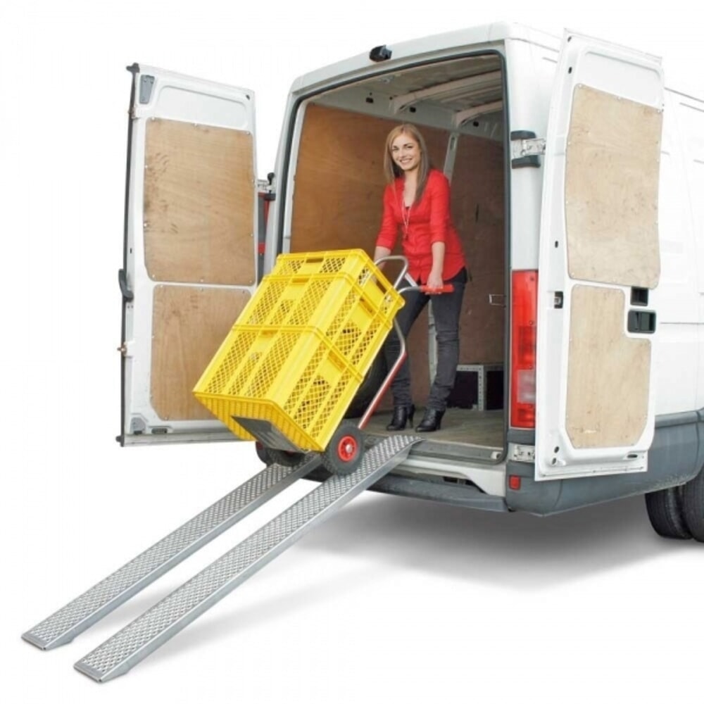 Produktabbildung Nr. 6: Verladeschienen, leicht mit Abrutschsicherung, Tragkraft/Paar 400kg, 2er-Set, LxB 2.000 x 200 mm