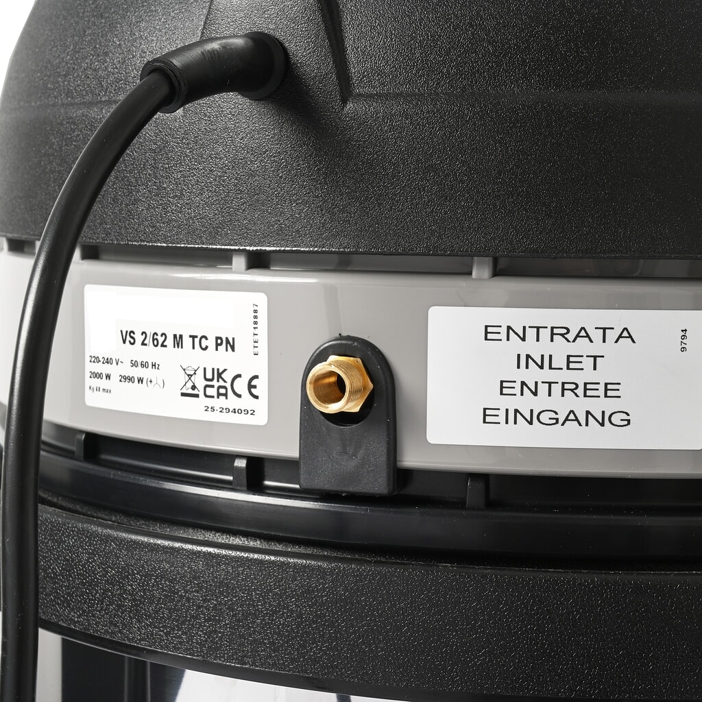 Steinbock® Sicherheitssauger trocken VS 2/62 M TC PN, M-Klasse, max. 2.400 W, 62 l, Edelstahl Produktabbildung Nr. 7: Steinbock® Sicherheitssauger trocken VS 2/62 M TC PN, M-Klasse, max. 2.400 W, 62 l, Edelstahl