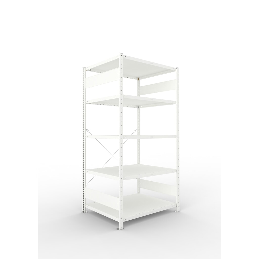 Produktabbildung Nr. 5: META Fachbodenregal Stecksystem, GF, FL 230 kg, lichtgrau, HxBxT 2.000 x 1.300 x 500 mm