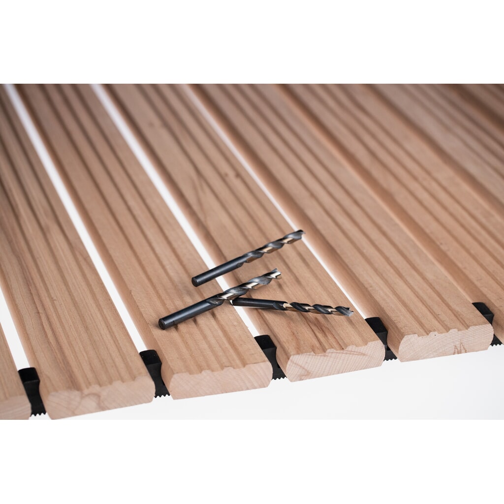 Miltex Arbeitsplatzmatte Yoga Holzrost, inkl. Auffahrkeilen und Abschrägung, Breite 800 mm Produktabbildung Nr. 4: Miltex Arbeitsplatzmatte Yoga Holzrost, inkl. Auffahrkeilen und Abschrägung, Breite 800 mm