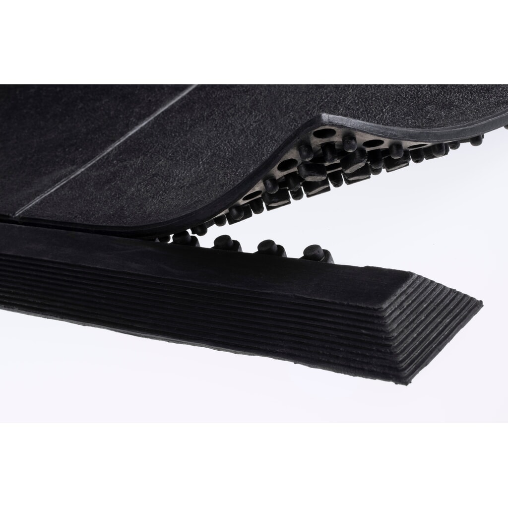 Miltex Leisten inkl. Ecken für Anti-Ermüdungsmatte Yoga Solid Spark, männlich, schwarz, 4 Stk/VE Produktabbildung Nr. 1: Miltex Leisten inkl. Ecken für Anti-Ermüdungsmatte Yoga Solid Spark, männlich, schwarz, 4 Stk/VE