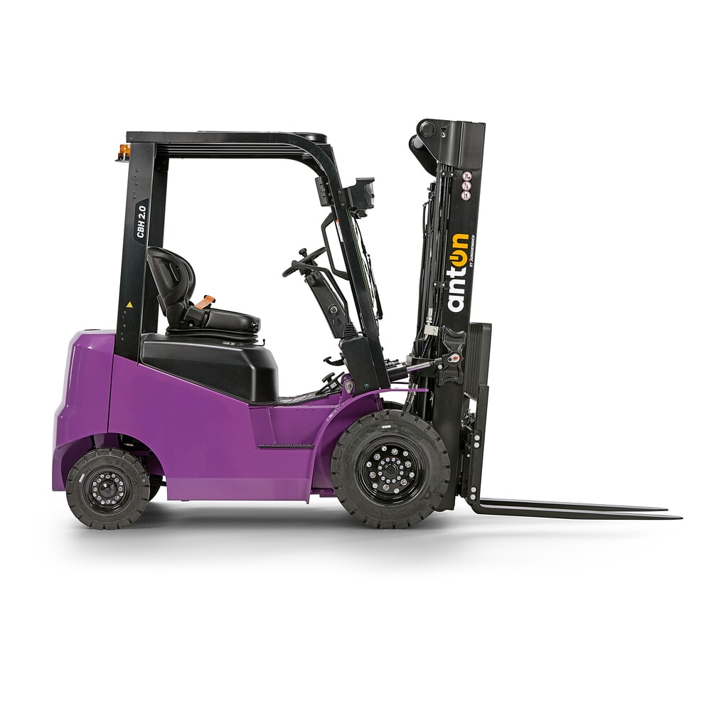 Produktabbildung Nr. 6: AntOn by Jungheinrich Elektro-Stapler CBH 2.0 mit Dreifach-Teleskop-Hubgerüst, Hubhöhe 4800 mm, Tragfähigkeit 2000 kg, Wetterschutzkabine Eco, inklusive externem Ladegerät 80 V, 60 A, CEE, 5-pin