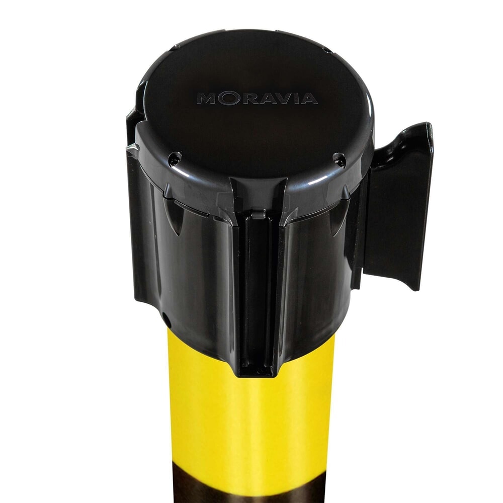 Produktabbildung Nr. 2: Moravia Gurt-Warnständer, Höhe mm 950, schwarz/gelb