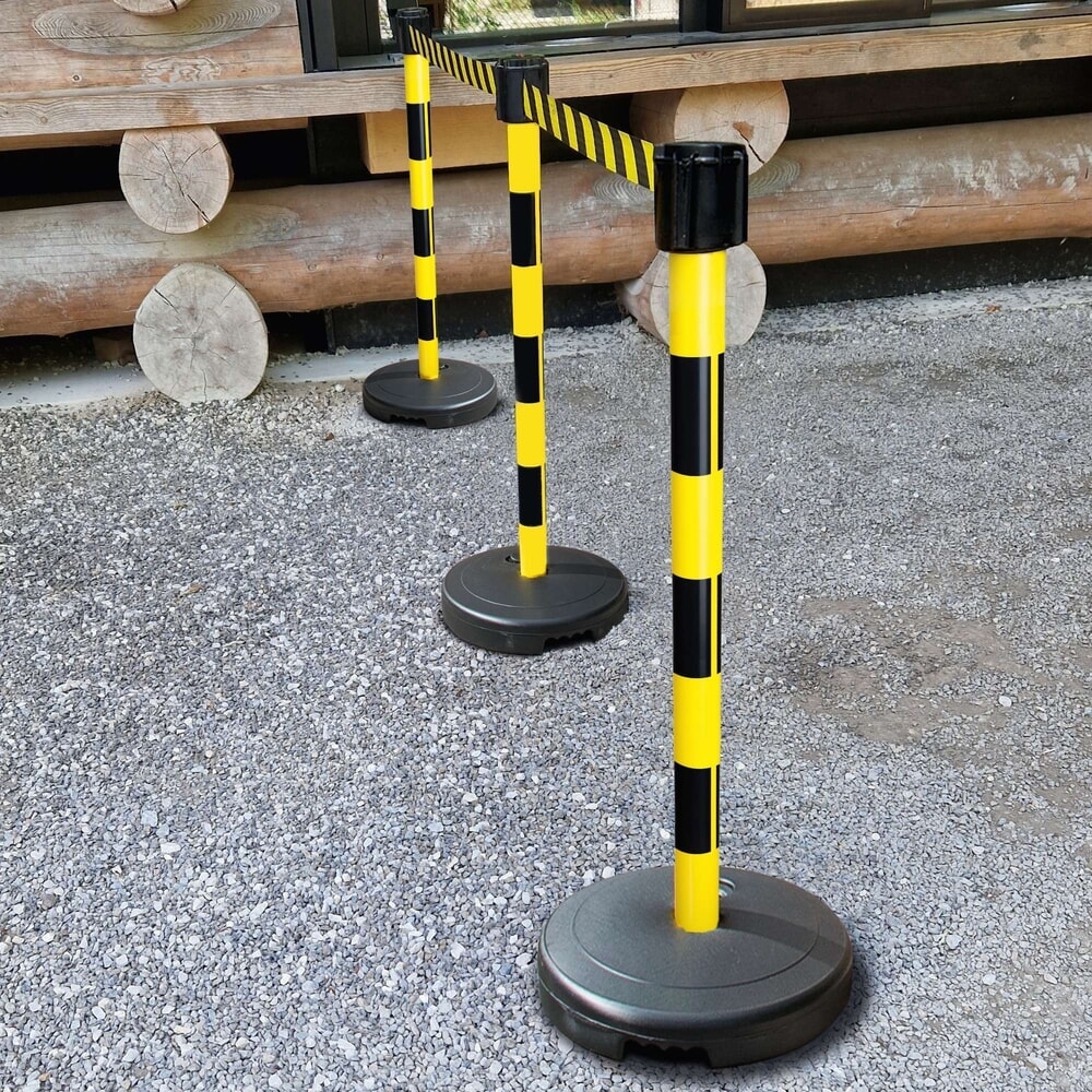Produktabbildung Nr. 4: Moravia Gurt-Warnständer, Höhe mm 950, schwarz/gelb
