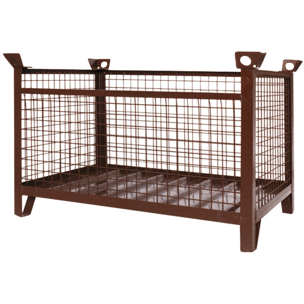 Produktabbildung Nr. 1: Eichinger® Industrie-Gitterbox-Stapelpalette, 1500 kg, LxBxH 1000x800x750 mm schokoladenbraun