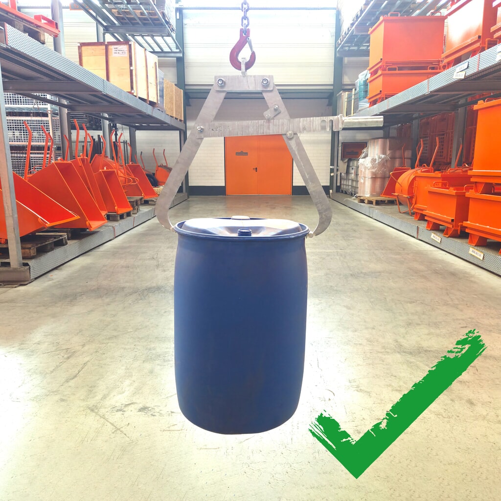 Eichinger® Fasszange für Kran, 1 x liegendes Fass feuerverzinkt Produktabbildung Nr. 3: Eichinger® Fasszange für Kran, 1 x liegendes Fass feuerverzinkt
