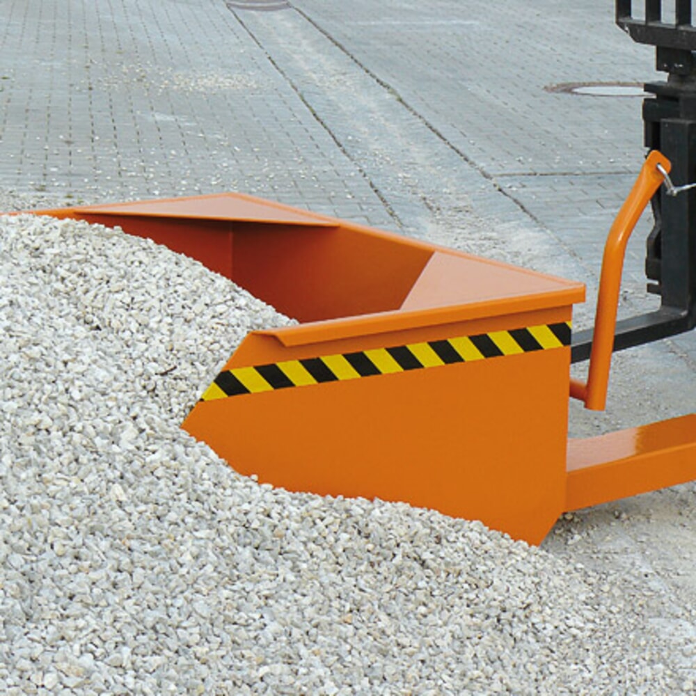 Produktabbildung Nr. 4: Eichinger® Schaufel mit geschlossenen Stapler-Einfahrtaschen, 1500 kg, 300 Liter reinorange
