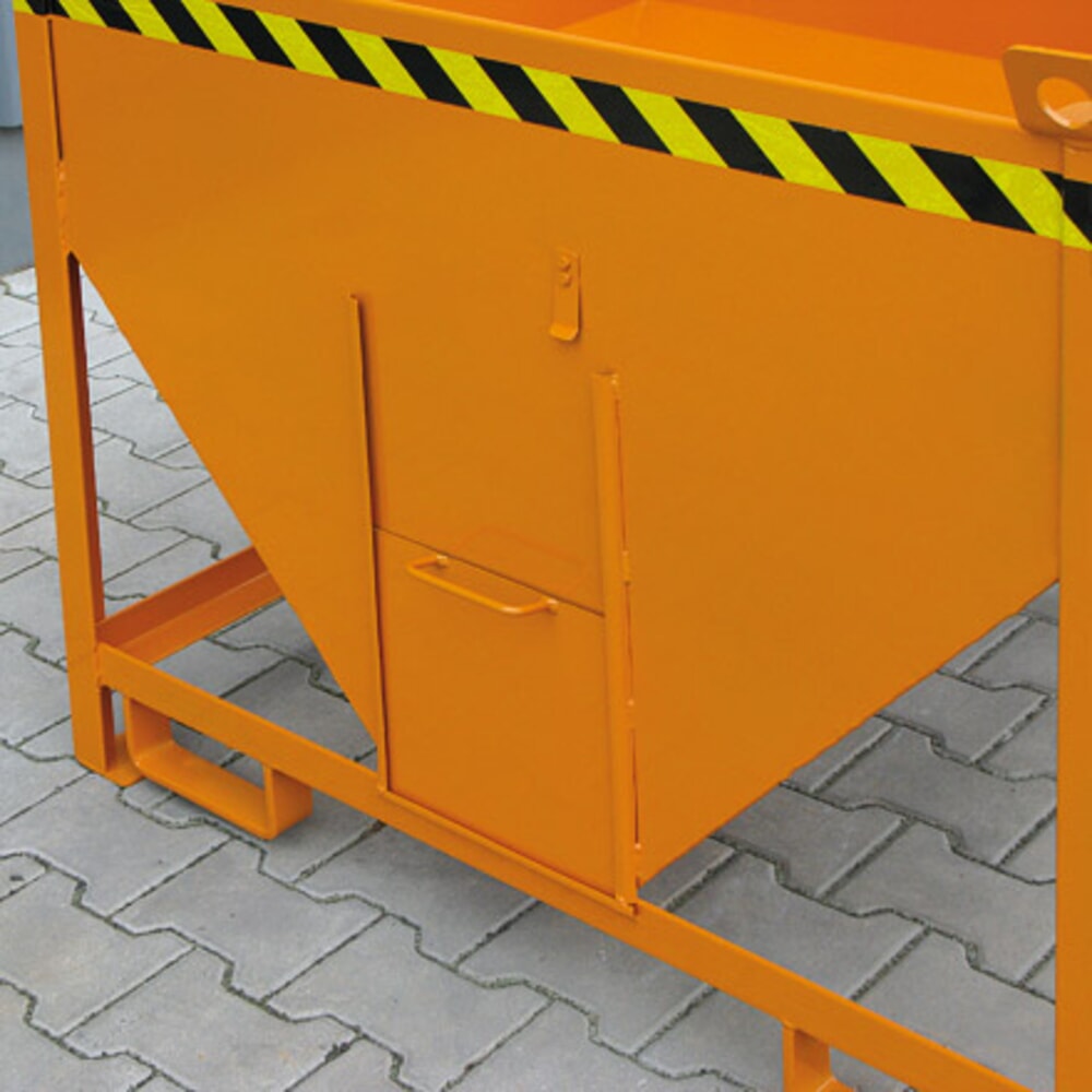 Produktabbildung Nr. 3: Eichinger® Silobehälter mit Auslaufschieber, 300 Liter reinorange