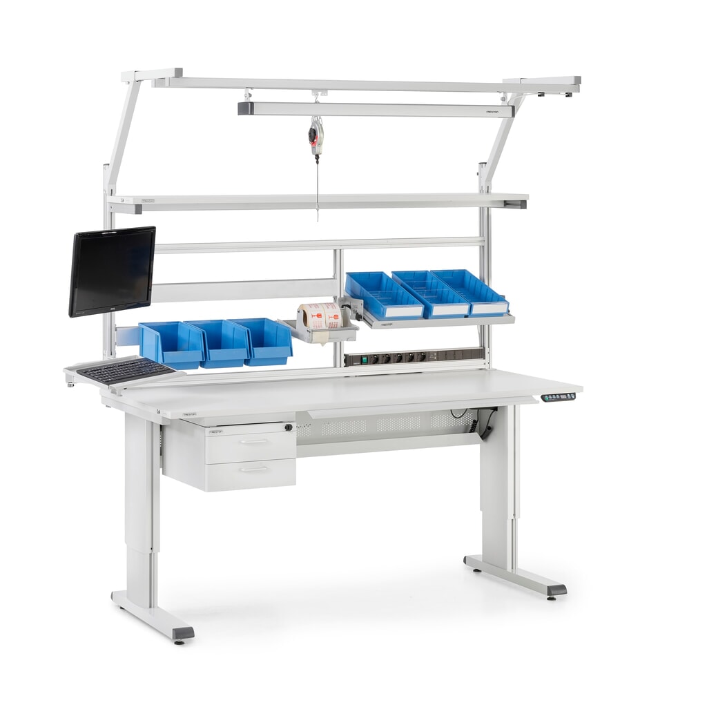 TRESTON Arbeitstisch, Typ WB, höhenverstellbar, elektrisch, BxT 1.800 x 800 mm Produktabbildung Nr. 4: TRESTON Arbeitstisch, Typ WB, höhenverstellbar, elektrisch, BxT 1.800 x 800 mm