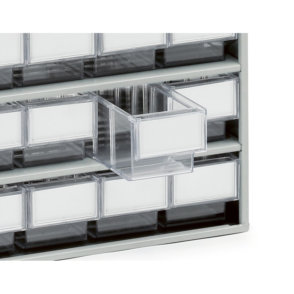 TRESTON Schubladenmagazin, 16 Schubladen, Tiefe 300 mm, glasklar Produktabbildung Nr. 4: TRESTON Schubladenmagazin, 16 Schubladen, Tiefe 300 mm, glasklar