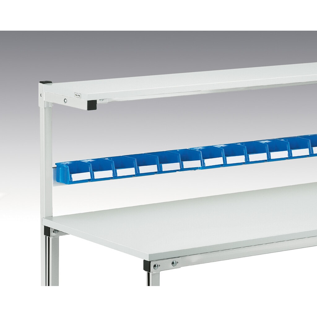 Einhängeleiste für TRESTON Arbeitstisch mit Etagenbord, Breite 1.200 mm Produktabbildung Nr. 3: Einhängeleiste für TRESTON Arbeitstisch mit Etagenbord, Breite 1.200 mm