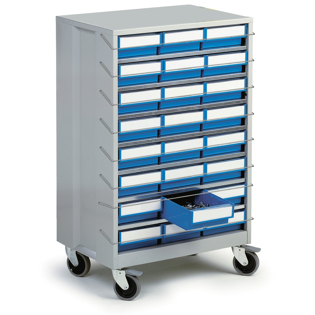 Rollen-Set für TRESTON Schubladenmagazine 870 x 605 x 410 mm, 4 Lenkrollen, 2 inkl. Feststeller Produktabbildung Nr. 5: Rollen-Set für TRESTON Schubladenmagazine 870 x 605 x 410 mm, 4 Lenkrollen, 2 inkl. Feststeller