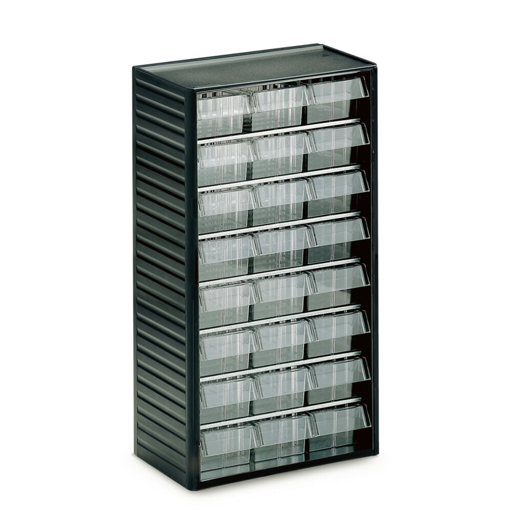 Produktabbildung: TRESTON Kleinteilemagazin Premium, Höhe 550 mm, 24 Schubladen Breite 92 mm