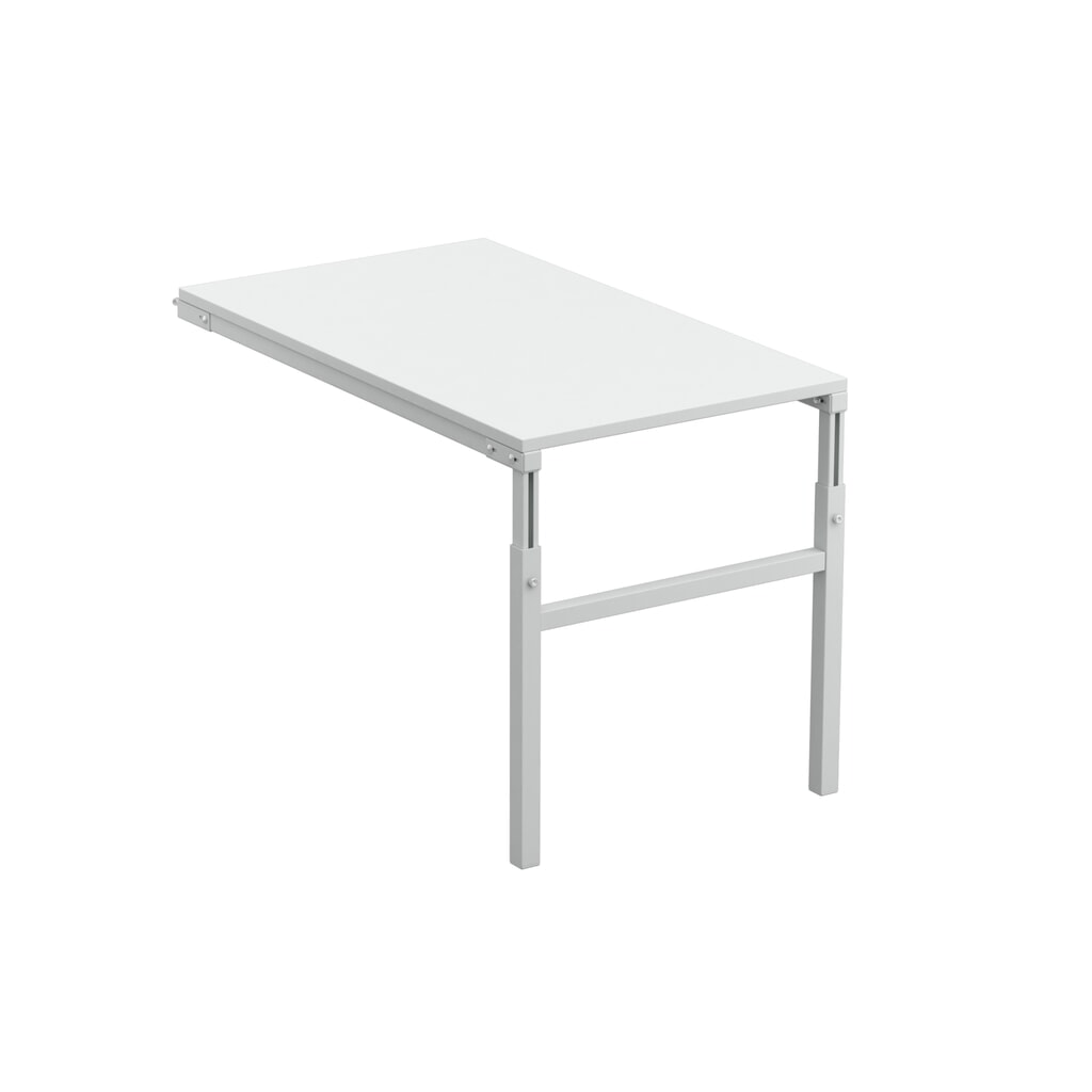 Produktabbildung Nr. 1: Winkel-Anbautisch für TRESTON Arbeitsplatzsystem, höhenverstellbar, TK 150 kg, BxT 1.000 x 500 mm
