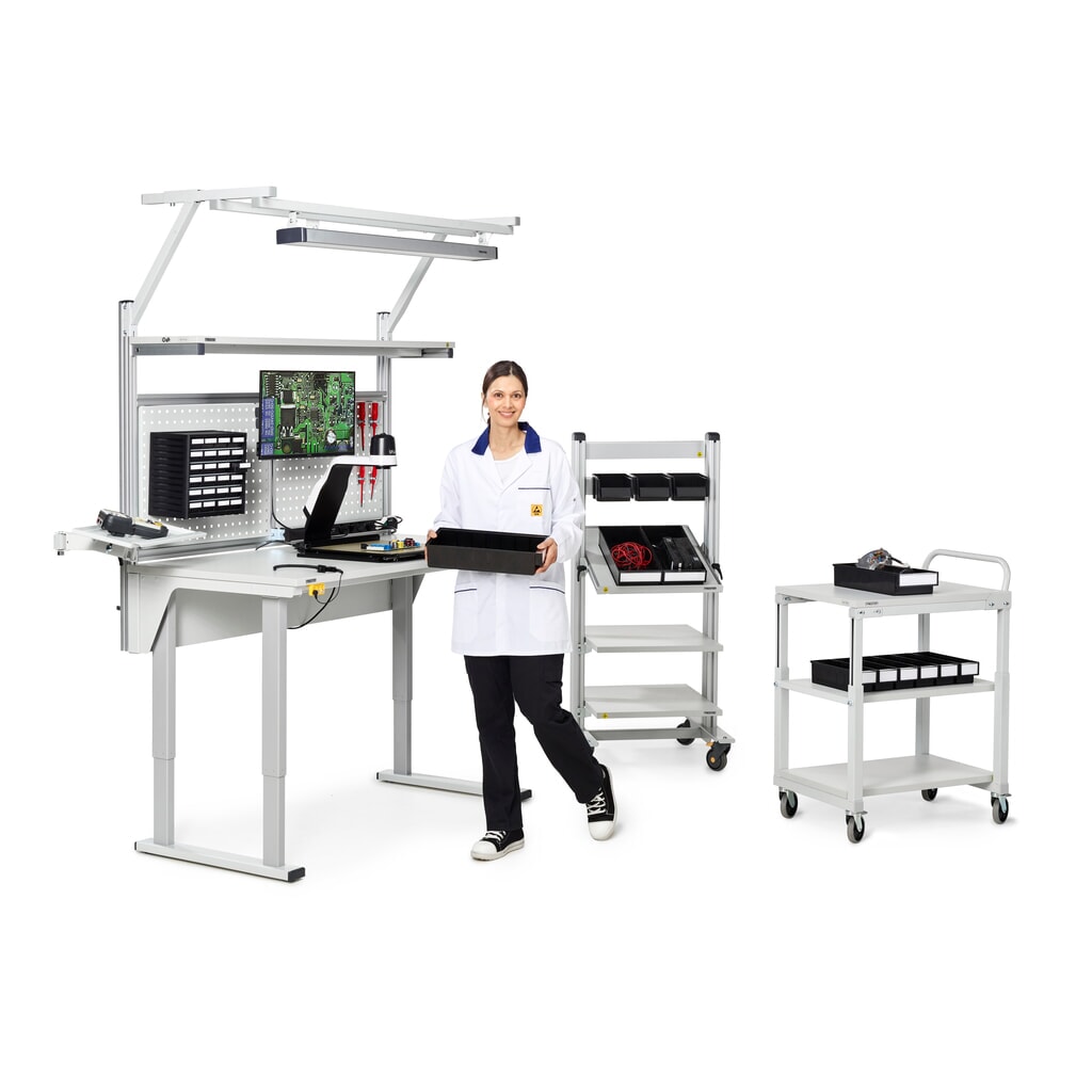 TRESTON Tischwagen, TK 150 kg, BxT 1.000 x 700 mm Produktabbildung Nr. 6: TRESTON Tischwagen, TK 150 kg, BxT 1.000 x 700 mm