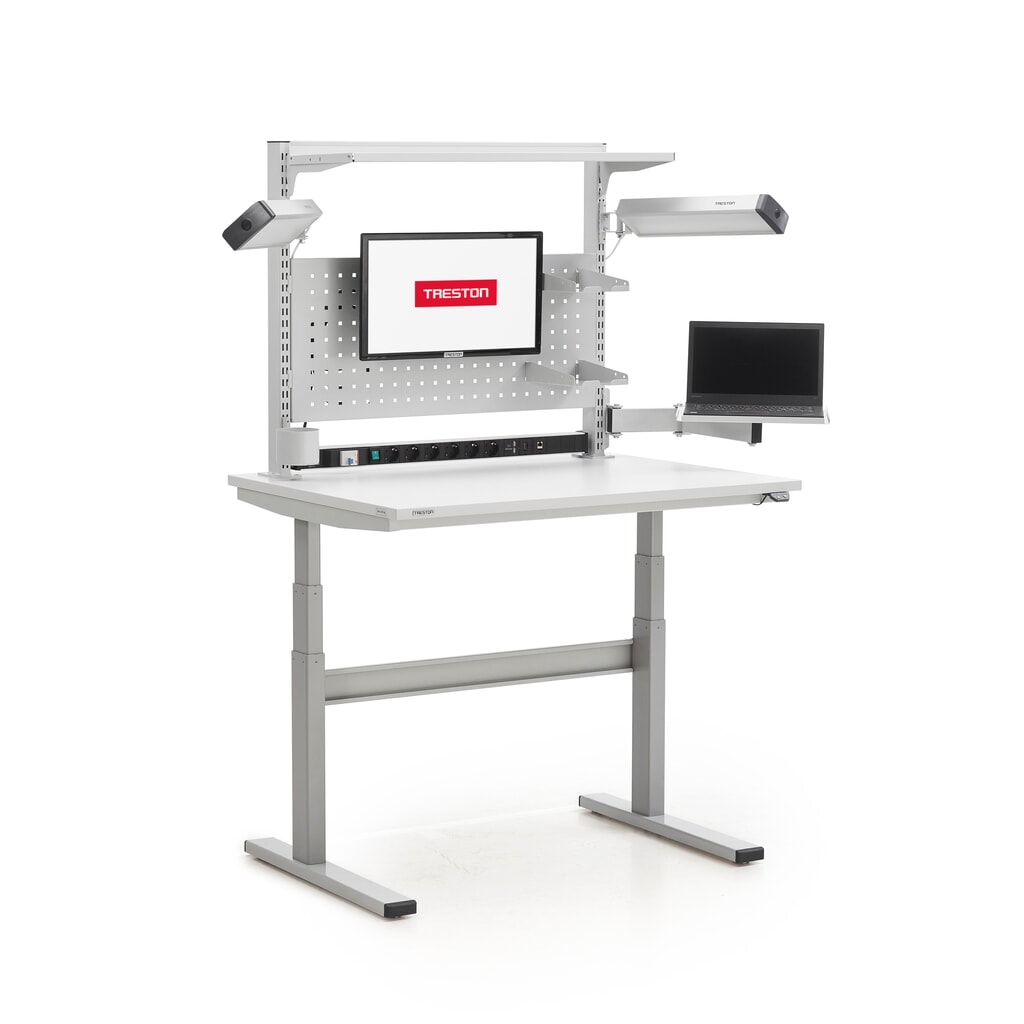 Produktabbildung Nr. 5: Displayhalterung für TRESTON TED-Arbeitstisch, TK 7 kg, Armlänge 2x 200 mm