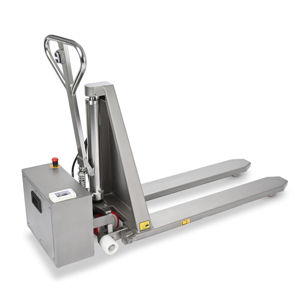 Produktabbildung Nr. 7: Edelstahl-Scherenhubwagen Ameise® PTM 1.0 Scissor INOX, Tragfähigkeit 1000 kg, elektrohydraulisch, Gabellänge 1200 mm, Nylon