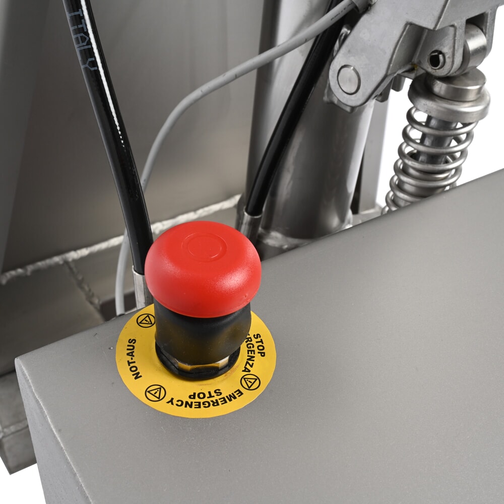 Produktabbildung Nr. 12: Edelstahl-Scherenhubwagen Ameise® PTM 1.0 Scissor INOX, Tragfähigkeit 1000 kg, elektrohydraulisch, Gabellänge 1200 mm, Nylon