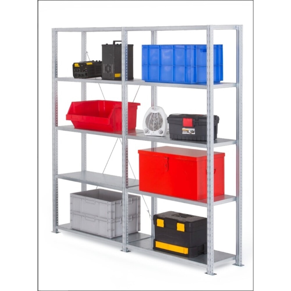 Produktabbildung Nr. 7: ManOrga Fachbodenregal, AF, mit Stahlpaneel-Fachböden, FL 290 kg, verzinkt, HxBxT 2.500 x 1.300 x 600 mm