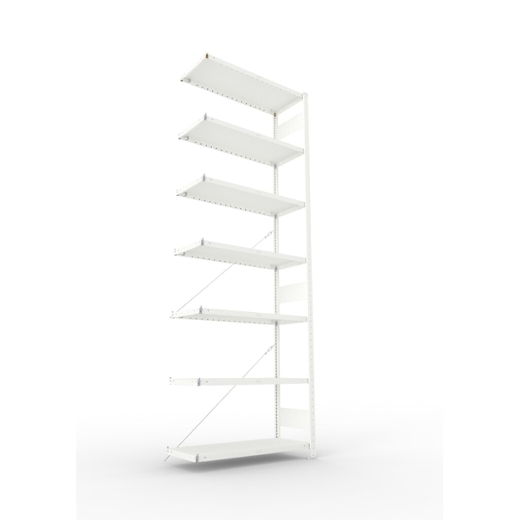 Produktabbildung Nr. 2: META Fachbodenregal, AF, FL 230 kg, lichtgrau, HxBxT 3.000 x 1.300 x 500 mm