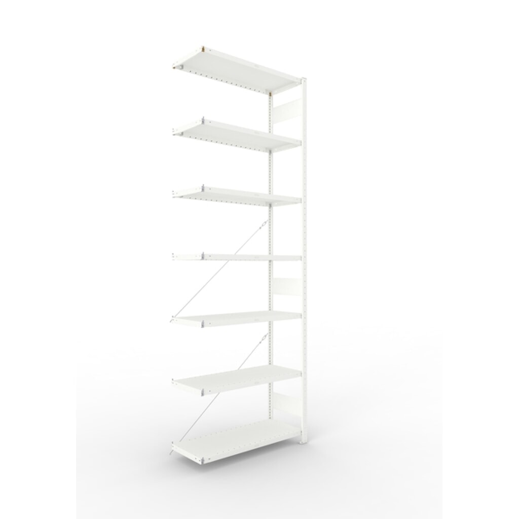 Produktabbildung Nr. 3: META Fachbodenregal, AF, FL 230 kg, lichtgrau, HxBxT 3.000 x 1.300 x 500 mm