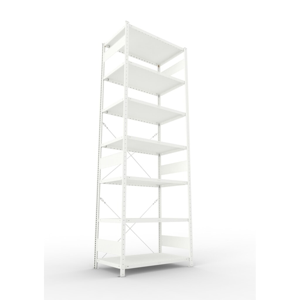 Produktabbildung Nr. 2: META Fachbodenregal lichtgrau, Fachlast 230 kg, HxBxT 3.000 x 1.056 x 636 mm