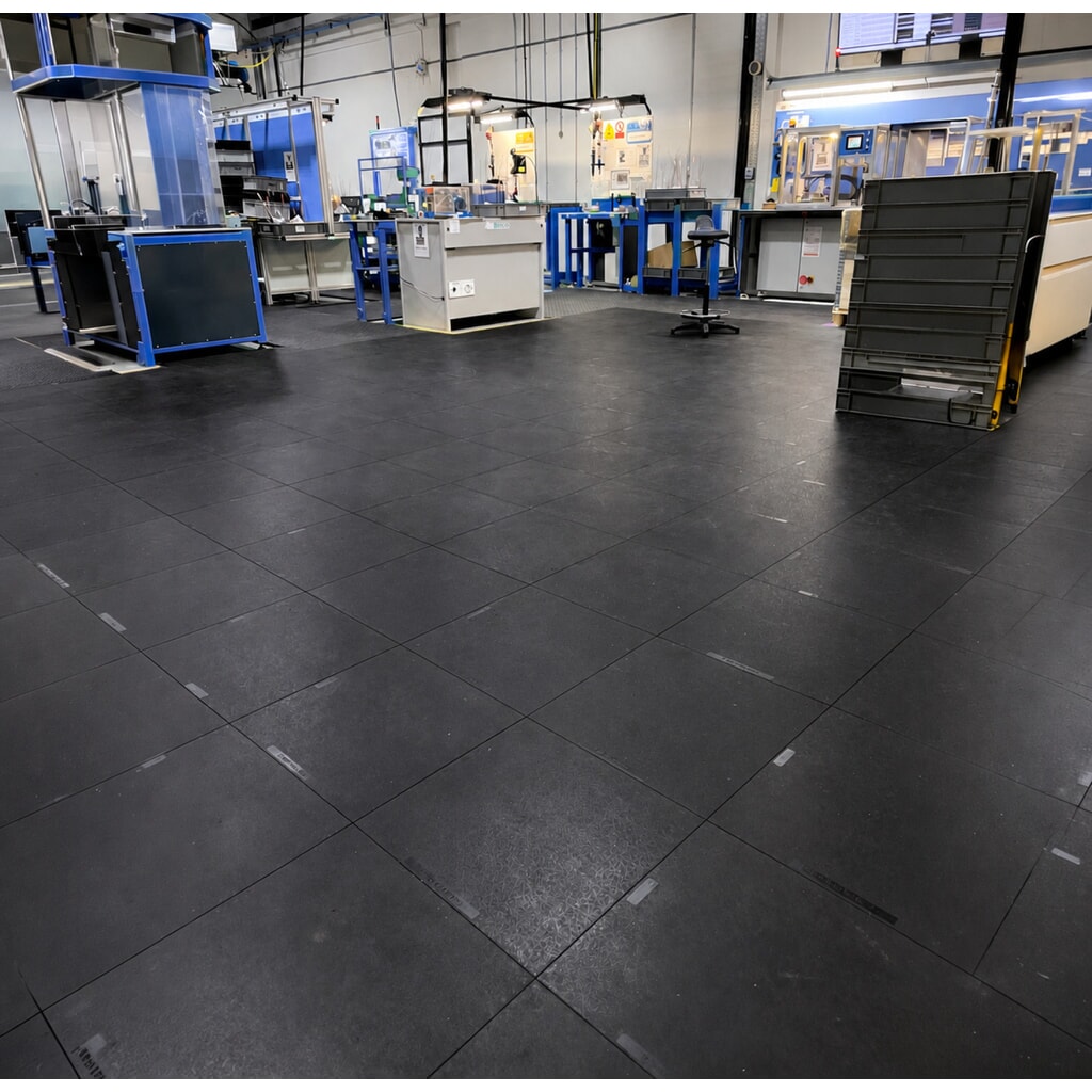 REBOURNE® Anti-Ermüdungsmatte H6, glatte Oberfläche, modulare Kachel, BxL 460 mm x 460 mm Produktabbildung Nr. 2: REBOURNE® Anti-Ermüdungsmatte H6, glatte Oberfläche, modulare Kachel, BxL 460 mm x 460 mm