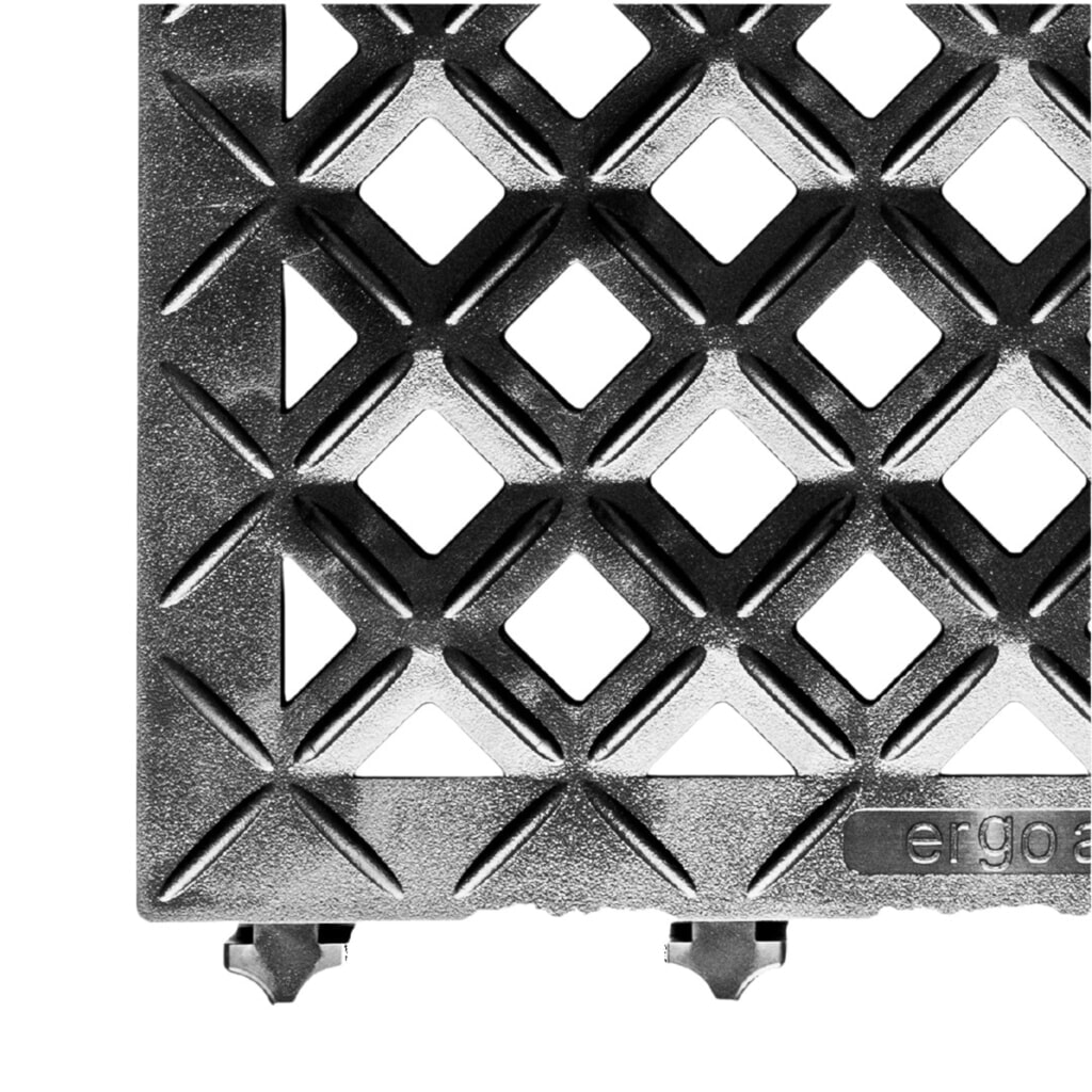 REBOURNE® Anti-Ermüdungsmatte H2, hochbelastbar, gelochte Oberfläche, modulare Kachel, BxL 460 mm x 460 mm Produktabbildung Nr. 3: REBOURNE® Anti-Ermüdungsmatte H2, hochbelastbar, gelochte Oberfläche, modulare Kachel, BxL 460 mm x 460 mm
